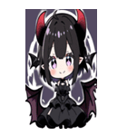 文字なし悪魔少女BIGスタンプ（個別スタンプ：2）