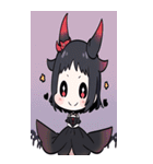 文字なし悪魔少女BIGスタンプ（個別スタンプ：5）