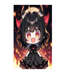 文字なし悪魔少女BIGスタンプ（個別スタンプ：6）