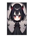 文字なし悪魔少女BIGスタンプ（個別スタンプ：7）