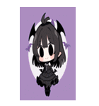 文字なし悪魔少女BIGスタンプ（個別スタンプ：8）