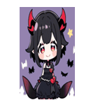 文字なし悪魔少女BIGスタンプ（個別スタンプ：11）