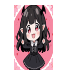 文字なし悪魔少女BIGスタンプ（個別スタンプ：12）