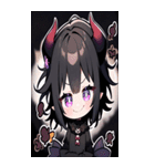 文字なし悪魔少女BIGスタンプ（個別スタンプ：14）