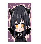 文字なし悪魔少女BIGスタンプ（個別スタンプ：16）