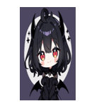 文字なし悪魔少女BIGスタンプ（個別スタンプ：17）