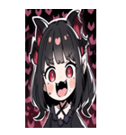 文字なし悪魔少女BIGスタンプ（個別スタンプ：18）