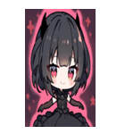 文字なし悪魔少女BIGスタンプ（個別スタンプ：19）