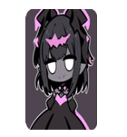 文字なし悪魔少女BIGスタンプ（個別スタンプ：21）