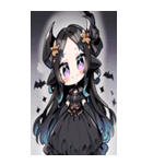文字なし悪魔少女BIGスタンプ（個別スタンプ：27）