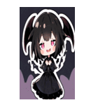 文字なし悪魔少女BIGスタンプ（個別スタンプ：28）