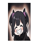 文字なし悪魔少女BIGスタンプ（個別スタンプ：32）