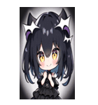 文字なし悪魔少女BIGスタンプ（個別スタンプ：33）