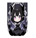 文字なし悪魔少女BIGスタンプ（個別スタンプ：35）