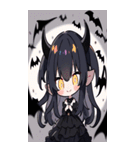 文字なし悪魔少女BIGスタンプ（個別スタンプ：36）