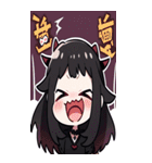 文字なし悪魔少女BIGスタンプ（個別スタンプ：37）