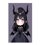 文字なし悪魔少女BIGスタンプ（個別スタンプ：38）