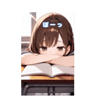 女子高生の日常BIGスタンプ！（個別スタンプ：9）