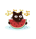 動く！大人かわいい絵本の猫39[春夏グルメ]（個別スタンプ：5）