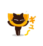 動く！大人かわいい絵本の猫39[春夏グルメ]（個別スタンプ：16）