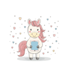 ゆめかわウマ（個別スタンプ：4）