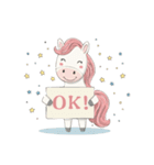 ゆめかわウマ（個別スタンプ：21）