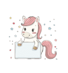 ゆめかわウマ（個別スタンプ：24）