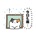 梅雨のにぎやかなミケネコ（個別スタンプ：30）