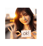 シンプルなOK＆YESスタンプでチャットを（個別スタンプ：4）