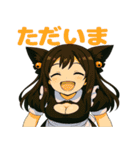 かわいいメイドねこスタンプ①（個別スタンプ：16）
