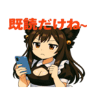 かわいいメイドねこスタンプ①（個別スタンプ：22）