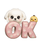 毎日ずっ〜と使える★愛犬マルチーズ【3D】（個別スタンプ：3）