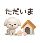 毎日ずっ〜と使える★愛犬マルチーズ【3D】（個別スタンプ：21）