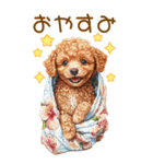 トイプードルの夏BIGスタンプ（個別スタンプ：40）