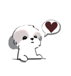 シーズーのスタンプ Shih Tzu ＆ wine s（個別スタンプ：15）