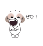 シーズーのスタンプ Shih Tzu ＆ wine s（個別スタンプ：33）