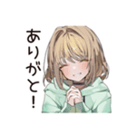 ゆるパーカーちゃん★朝のルーティン（個別スタンプ：3）