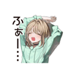 ゆるパーカーちゃん★朝のルーティン（個別スタンプ：14）