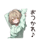 ゆるパーカーちゃん★朝のルーティン（個別スタンプ：21）