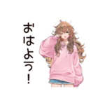 ひきこもり女子のゆるホーム♡（個別スタンプ：3）
