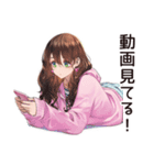 ひきこもり女子のゆるホーム♡（個別スタンプ：21）