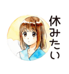 ♡ふつうの女の子のフリーランス生活♡（個別スタンプ：34）