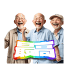 ボートレース場にいる叫ぶおじさんスタンプ（個別スタンプ：8）