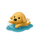 ティッシュケース犬 ポチ 3DCG風（個別スタンプ：13）
