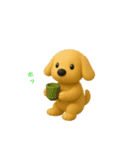 ティッシュケース犬 ポチ 3DCG風（個別スタンプ：17）