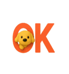 ティッシュケース犬 ポチ 3DCG風（個別スタンプ：19）