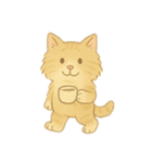おおきいふわふわ猫のすいちゃん（個別スタンプ：32）