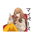 マイペース女子★のんびりカフェ（個別スタンプ：6）