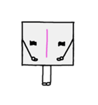闇数字キャラ(あお、ピンク)（個別スタンプ：11）