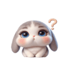 ヤンチャうさぎ・超オーバーリアクション（個別スタンプ：10）